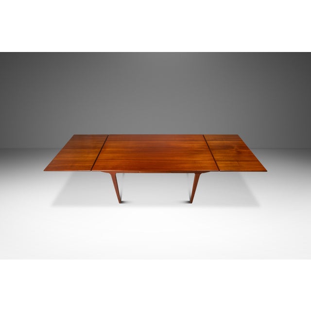 Johannes Andersen Danish Mid-Century Modern Expansion Dining Table Attributed to Johannes Andersen for Udlum Mobelfabrik in Teak, Denmark, C. 1960s For Sale - Image 4 of 16