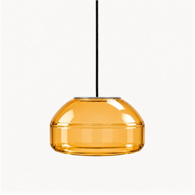 Amber Blown Glass Pendant Light by Artem Zakharchenko-Halytskyi For Sale - Image 6 of 6