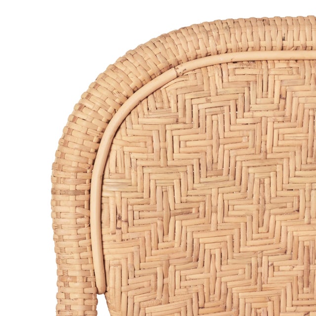 Portofino Rattan, Bistro Arm Chairs, Natural For Sale In Cincinnati - Image 6 of 6