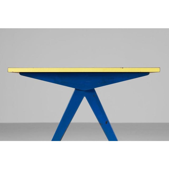 Model 512 Marcoule Compass Table attributed to Jean Prouvé, France, 1953 For Sale - Image 13 of 18