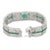 Not Yet Made - Made To Order Luxury 12.61ct Emerald & 9.55ct Diamond Accent Certified Victorian Bracelet in 18k Solid Gold For Sale - Image 5 of 10
