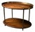 English Two-Tier Occasional Table in Mahogany and Brass For Sale