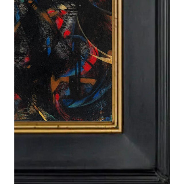 Early 20th Century "Sparks in a Windstorm" Original Abstract Painting For Sale - Image 5 of 8