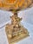 Hollywood Regency Hollywood Regency Art Glass Amber Gold Crystal Cherubs Table Lamp For Sale - Image 3 of 10