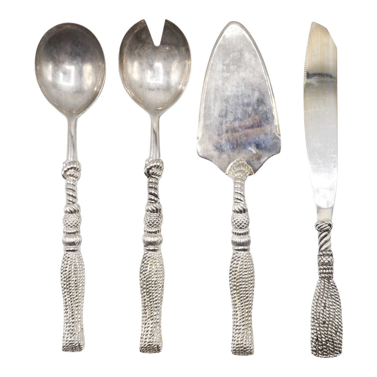 French Silver Plated Serving Utensils by Silea Set of 4 Chairish