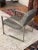 2020s Modern Leather Lounge Chair W/Channel Stitching For Sale - Image 5 of 13