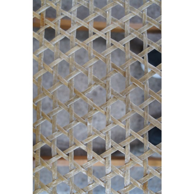 Late 20th Century Vermont Tubbs Oak Bentwood Snowshoe Rawhide Lacing Rocking Chair Rocker For Sale - Image 10 of 11