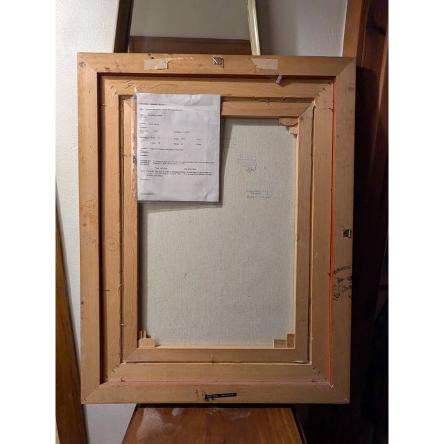 Abstract Vintage Painting by Italian Artist R. Gasperini -1975 For Sale - Image 3 of 6