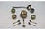 Silver Salt and Pepper Shakers with Glass Cores and Spoons, Set of 11 For Sale - Image 10 of 11