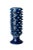 A generously sized blue pine cone ceramic textured vase. Makes a grand statement on a front porch, entry hall or anywhere...