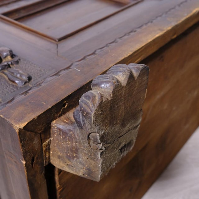 Antique Walnut Chest, Italy, 1900s For Sale - Image 16 of 18