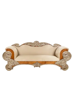Antique Spanish Sofa in Birch