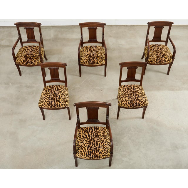 English Set of Six English Regency Style Anglo-Indian Dining Chairs For Sale - Image 3 of 18