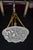 Gold Art Deco French Croismare Glass Plafonnier with Silk Rope and Bronze Fittings, 1890s For Sale - Image 8 of 14