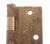 Pair of Vintage 3 X 3 In. Brass Plated Steel Spartan Door Hinges For Sale - Image 4 of 5