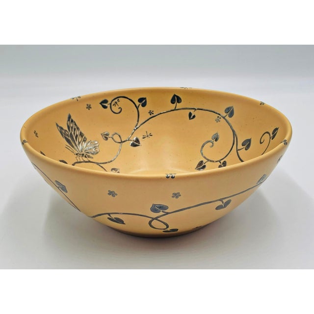 Mexican Emilia Castillo Porcelain & Silver Butterfly Bowl, Taxco, 2009 For Sale - Image 3 of 18