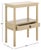Contemporary Heaven Scalloped Low Drawer Accent Table in Natural For Sale - Image 3 of 10