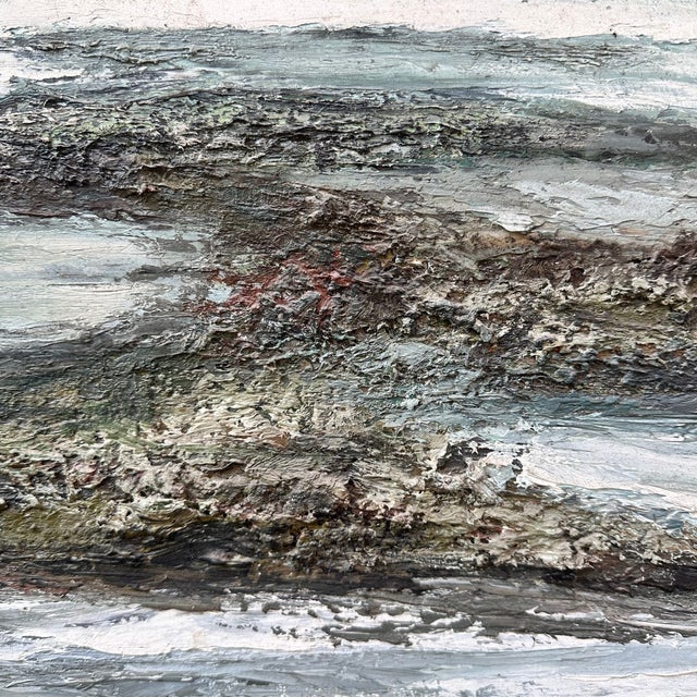 Ronald, Beach at Dusk, 1980s, Oil Painting on Canvas, Framed For Sale - Image 7 of 18