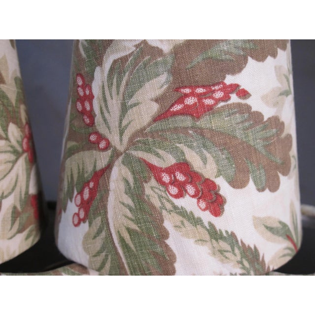 Mary Jane McCarty Designs Antique Fabric Chandelier Shades - Set of 6 For Sale - Image 4 of 5