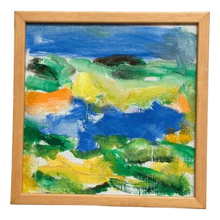 Inge Blomqvist, Composition, 1960s, Oil Painting on Canvas, Framed For Sale