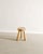 Rare Swedish mid century modern hand made wooden tripod stool in neutral ash designed, signed and produced by Ingvar...