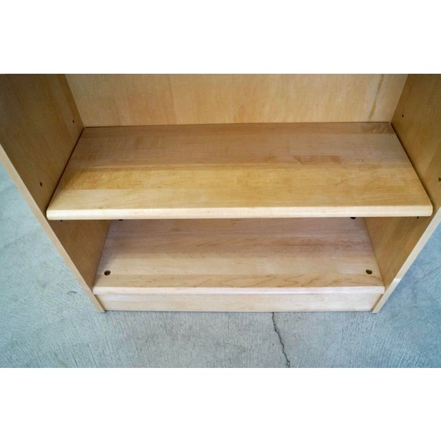 1990’s Postmodern Solid Maple Ethan Allen Bookcase For Sale - Image 11 of 12