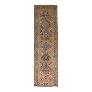 Antique Heriz Runner, 3'10'' X 14'9''