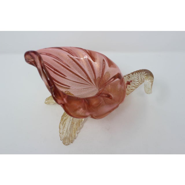 Vintage Murano Attributed Glass Cornucopia For Sale In Naples, FL - Image 6 of 6