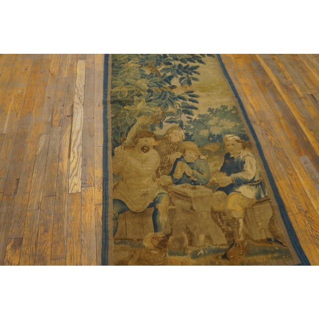 Mid-17th Century Flemish Tourani Tapestry 2'9" x 7' - 84 x 213 Antique Flemish Tapestry, Circa 1650  2'9" x 7' An...