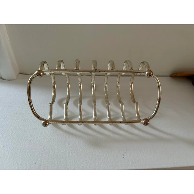 Vintage Silverplate Toast Caddy For Sale - Image 4 of 5
