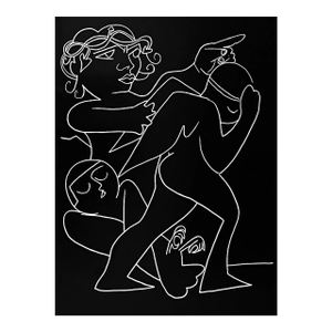 Francoise Gilot Lithograph Out of the Game 1975