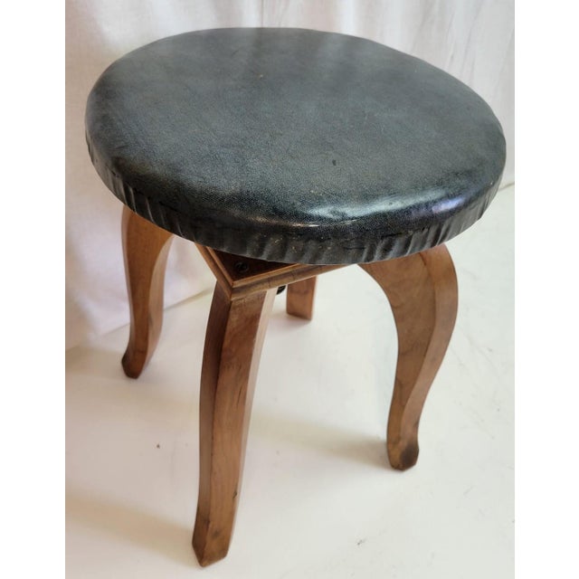 This exquisite 19th-century Biedermeier piano stool is a perfect blend of elegance and functionality, epitomizing European...