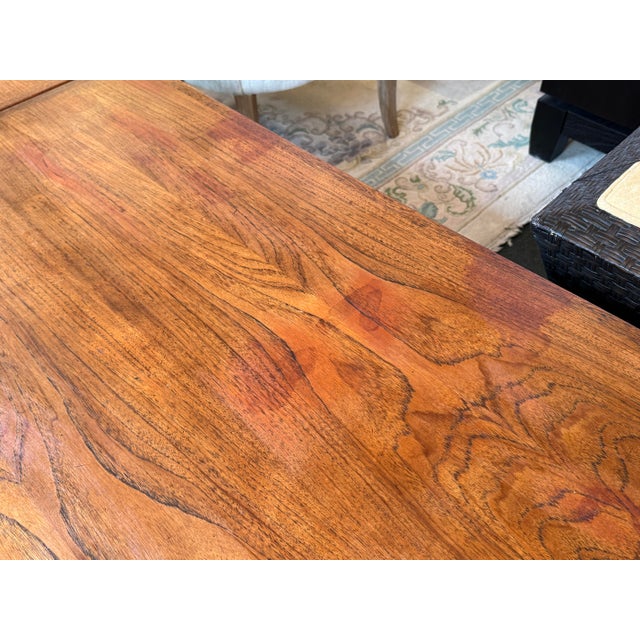 Mid 20th Century Danish Design Extension Office Desk, Teak Wood For Sale - Image 10 of 13