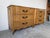 Wood Tall Vintage French Provincial Carved Cherry Wood Three-Drawer Chest – A Pair For Sale - Image 7 of 12