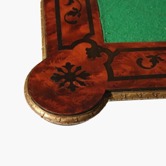 Antique French Ebonized, Ormolu & Inlay Card Table C1880 For Sale - Image 15 of 18