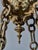 Goldenrod Representative Bronze Chandelier with Alabaster Bowl and Flamed Shades For Sale - Image 8 of 11