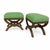 Mid-Century Modern Modern Mid-Century Style" Ottomans Seafoam Green For Sale - Image 3 of 4