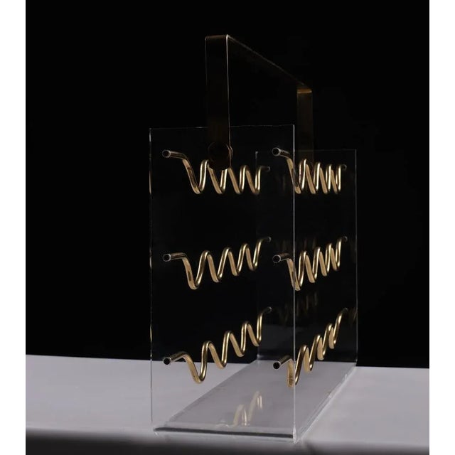 1970s Hollywood Regency Wine Rack by David Lange, France, 1975 For Sale - Image 5 of 8