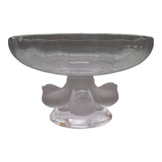 Lalique Nogent Crystal Bowl For Sale