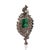 Contemporary Handcrafted Peacock Motif Brooch Pendant With Multi Gems and Diamonds For Sale - Image 3 of 14