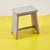 Vintage Minimalist Wooden Stool For Sale - Image 4 of 4