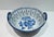 Vintage Blue and White Ironstone Waxed Basket For Sale - Image 11 of 11