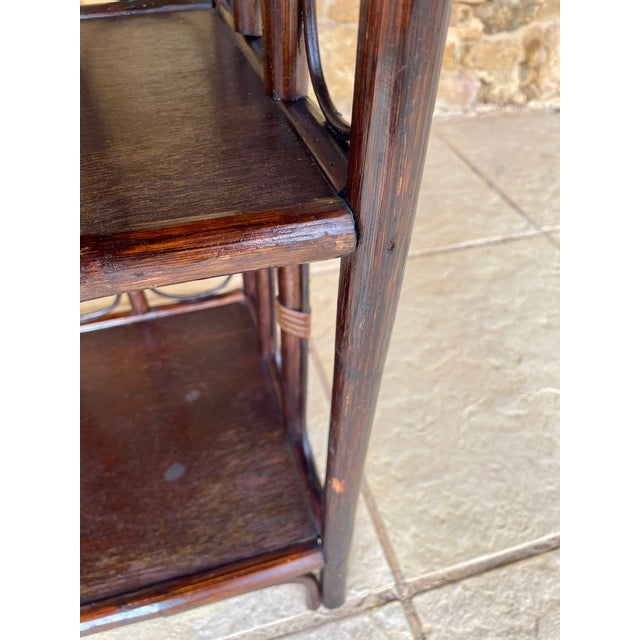 Vintage Bamboo and Rattan Bookcase, 1960s For Sale - Image 13 of 18