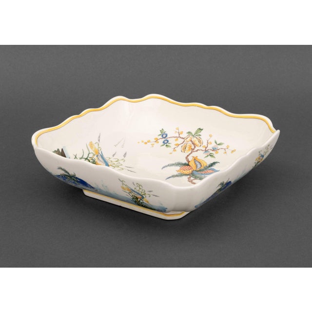 Ceramic Collection of Four Gien "Caraibes" Faience Tableware Pieces For Sale - Image 7 of 11
