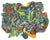 Green Domenick Capobianco Mixed Media Collages, 3 For Sale - Image 8 of 10