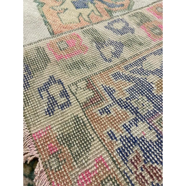 Textile Vintage Neutral Oushak Rug For Sale - Image 7 of 12