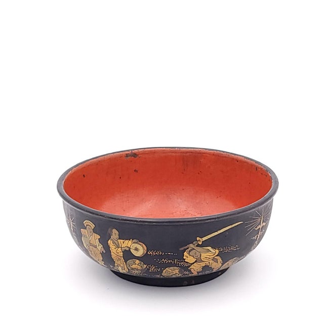 Pair of Similar Japanese Lacquer Decorated Bowls, Circa 1890 For Sale In San Francisco - Image 6 of 12