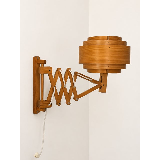 1970s Vintage Pine Slat Wall Light by Hans Agne Jakobsson, Sweden, 1970 For Sale - Image 5 of 10