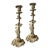 1940s Pair Cast Iron Candlesticks For Sale