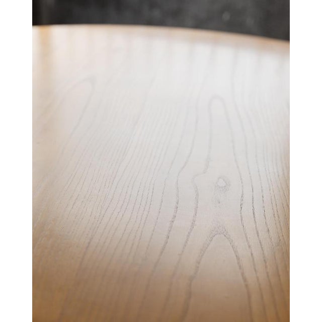 Large Vintage Italian Round Wooden Table, 1980s For Sale - Image 15 of 18